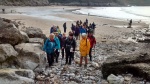 Vale Ramblers on Caswell Bay, Gower